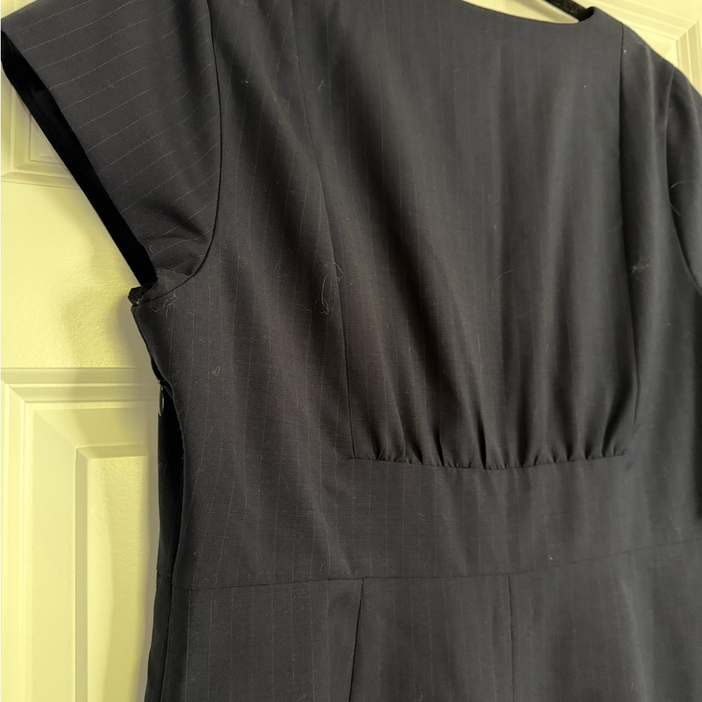 J. Crew Suiting Classic Navy Midi Dress - Picture 8 of 9